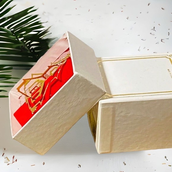 Vintage Tammy Trims 24KT Gold Finish Church Tree Hanging Ornament in Box - Picture 2 of 4